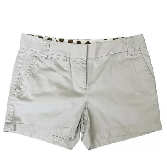 J. Crew City‎ Fit Tan Twill Chino Shorts Size 8 - Picture 2 of 7